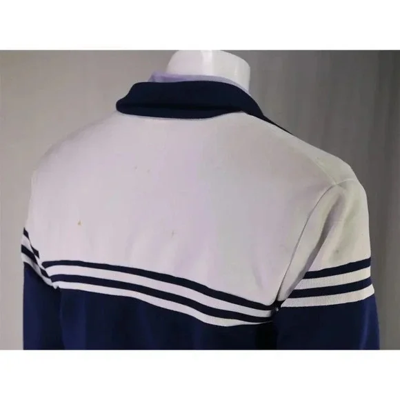 Speedo Vintage 1980's Blue/White Zip Front Track Jacket Unisex XL - Picture 7 of 10